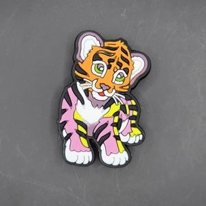 (5/$15) Lisa Frank Tiger 🐯 Croc Charm